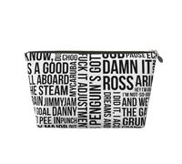 Game Quotes Vagilo Leather Toiletry Bag - Stylish & Durable Toiletry Kit for Travelers, Cosmetic Organizer, Makeup Bag, Carry-On, Portable Organizer, Zippered Pouch