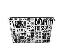 Game Quotes Vagilo Leather Toiletry Bag - Stylish & Durable Toiletry Kit for Travelers, Cosmetic Organizer, Makeup Bag, Carry-On, Portable Organizer, Zippered Pouch