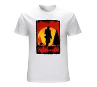 Game R Dead Remption 2 Rdr2 Arthur Morgan Mens T-Shirt Size L White