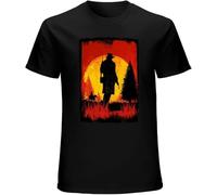 Game R Dead Remption 2 Rdr2 Arthur Morgan Short Sleeve T-Shirt Black