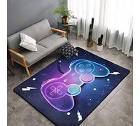 Game Rugs for Boys Retro Neon Color Game Controller Area Rug Gamepad Area Carpet Gaming Gamer Pattern Bed Rugs Bedroom Living Room Indoor Decorations Floor Mat Washable Non-Slip Rugs Pads 60X39 in