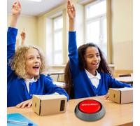 Game Show Buzzers - Easy Carriage Small Sound Buttons | Fun Light Buzzers Battera Make Decorative Chat Buttons for The, Stress , Friends, Adults, College