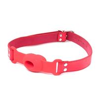 Game Silicone Mouth Ball with Adjustable Leather Strap - B125 (Red)