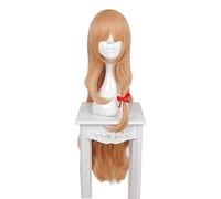 Game Sinoalice Red Riding Hood Cosplay Wig Yellow Party Carnival Synthetic Long Wavy Hair Role Play Wigs WIG-655F