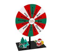 Game Spinner Prize Wheel - Christmas Carnival Whel With Stand, Erasable Prizze Board Spiner | Perfect For Chrstmas Events Trade Shows Classroom Home Education Holiday Fun Spiners Gamme