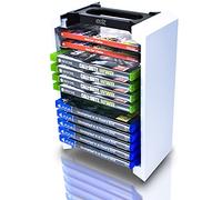 Game Storage Tower - Universal Games Storage Tower - Stores 12 Game or Blu-Ray Disks - Game Tower Rack for PS4, PS5, Xbox One, Xbox Series X/S, Switch Games and Blu-Ray Cases