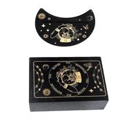 Game Tarot Card Box Witch's Tarot Deck with Card Holder Rigging Equipment Wooden Tarot Card Container