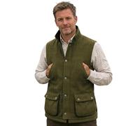 Game Technical Apparel 6E Mens Dark Derby Tweed Hunting Shooting Derby Waistcoat Bodywarmer Gilet