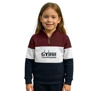 Game Technical Apparel Kids Country Sweatshirt Half Zip Pullover Jumper with Embroidered Stag Logo | Boys & Girls Classic Outdoor Top