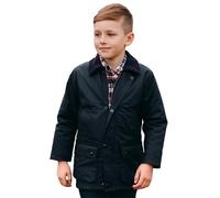 Game Technical Apparel Kids British Quilted Wax Rain Jacket/Padded Coat for Boys & Girls (22-3-4 Years, Navy)