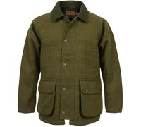 Game Technical Apparel Men’s Ascot Dark Sage Derby Tweed Jacket - Waterproof Windproof Country Shooting Coat with Quilted Lining