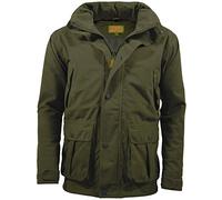 Game Technical Apparel Mens EN207 Hunters Stealth Waterproof Jacket with Concealed Hood (M, Hunters Green)