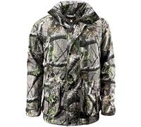 Game Technical Apparel Mens EN207 Hunters Stealth Waterproof Jacket with Concealed Hood (XXL, Trek Camo)