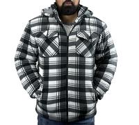 Game Technical Apparel Mens Richmond Sherpa Fleece Lined Thick Lumberjack Hooded Jacket