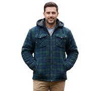 Game Technical Apparel Mens Richmond Sherpa Fleece Lined Thick Lumberjack Hooded Jacket
