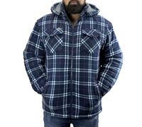 Game Technical Apparel Mens Richmond Sherpa Fleece Lined Thick Lumberjack Hooded Jacket