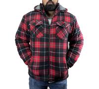 Game Technical Apparel Mens Richmond Sherpa Fleece Lined Thick Lumberjack Hooded Jacket
