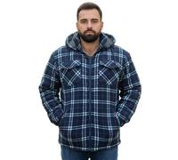 Game Technical Apparel Mens Richmond Sherpa Fleece Lined Thick Lumberjack Hooded Jacket