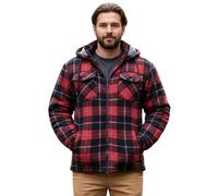 Game Technical Apparel Mens Richmond Sherpa Fleece Lined Thick Lumberjack Hooded Jacket