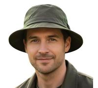 Game Technical Apparel Safari Boonie Bush Waxed Cotton Bucket Sun Hat (S - 57cm, Olive)