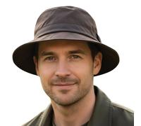 Game Technical Apparel Safari Boonie Bush Waxed Cotton Bucket Sun Hat (XL - 60cm, Brown)