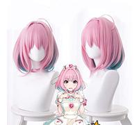 Game The Idolmaster Cinderella Girls Yumemi Riamu Wig Cosplay Heat Resistant Synthetic Hair Wig+ Wig Cap
