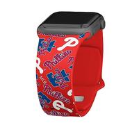 Game Time Philadelphia Phillies HD Watch Band Compatible with Apple Watch (38/40/41mm Long Random)