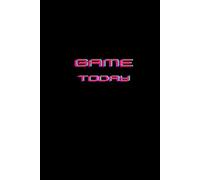 Game Today: Black Notebook, Gamer, Students Gift, Journal