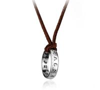Game Uncharted A Thief's End Nathan Drake Long Necklace Leather Chain Pendant Necklace for Men Jewelry