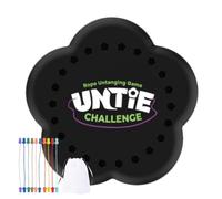 Game Untangled by Rope - 9.02x9.2in Twisted, Rope Sorting Jigsaw Puzzle, Fine Motor Skills Lacing Activity | Interactive Board Toy, Knots Detangle The Toy for Girls Boys