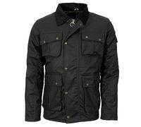 Game Utilitas II Wax Jacket L Black L Black Coats, Jackets & Waistcoats