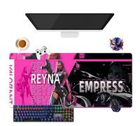 Game Valorant Jett Omen Phoenix Viper Mouse Pad | Gamer Mouse Mat XL | Office, Study & Home Use | Non-Slip Base + Soft Surface (7, 35.4" × 15.7" × 0.12")