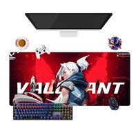 Game Valorant Jett Omen Phoenix Viper Mouse Pad | Gamer Mouse Mat XL | Office, Study & Home Use | Non-Slip Base + Soft Surface (9, 35.4" × 15.7" × 0.12")