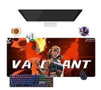 Game Valorant Jett Omen Phoenix Viper Mouse Pad | Gamer Mouse Mat XL | Office, Study & Home Use | Non-Slip Base + Soft Surface (10, 35.4" × 15.7" × 0.12")