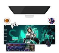 Game Valorant Jett Omen Phoenix Viper Mouse Pad | Gamer Mouse Mat XL | Office, Study & Home Use | Non-Slip Base + Soft Surface (3, 31.5 x 11.8 x 0.12 inches)