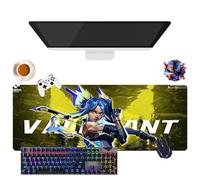 Game Valorant Jett Omen Phoenix Viper Mouse Pad | Gamer Mouse Mat XL | Office, Study & Home Use | Non-Slip Base + Soft Surface (2, 31.5" × 11.8" × 0.12")