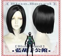 Game Valorant Viper Black Short Cosplay Wig Halloween Role Play Costume Party Hairpiece