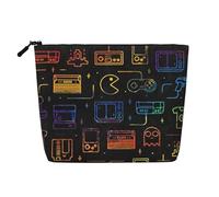 Game Video Gaming Pattern Printed Make up Bag for Women Makeup Bags Zipper Travel Cosmetic Bags Pouch Organizer