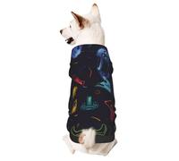Game Video Gaming Patternsmall Pet Hoodie -Cute Doggy Sweatshirt With Hood, Pet Clothing Suitable For Small Dogs