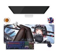 Game Zenless Zone Zero Mouse Pad Nicole Ellen Hoshimi Miyabi | Gamer XL Mouse Mat | Office, Study & Home Use | Non-Slip Base + Soft Surface (2, 31.5 x 11.8 x 0.12 inches)