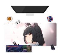 Game Zenless Zone Zero Mouse Pad Nicole Llen Joe Hoshimi | Gamer XL Mouse Mat | Office, Study & Home Use | Non-Slip Base + Soft Surface (5, 35.4 x 15.7 x 0.12 inches)
