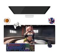 Game Zenless Zone Zero Mouse Pad Nicole Llen Joe Hoshimi | Gamer XL Mouse Mat | Office, Study & Home Use | Non-Slip Base + Soft Surface (1, 31.5 x 11.8 x 0.12 inches)