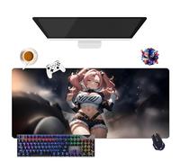 Game Zenless Zone Zero Mouse Pad Nicole Llen Joe Hoshimi | Gamer XL Mouse Mat | Office, Study & Home Use | Non-Slip Base + Soft Surface (6, 35.4 x 15.7 x 0.12 inches)