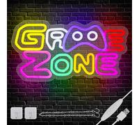 Game Zone Neon Sign Game LED Neon Light Sign USB Power LED Sign Game Wall Light Gaming Room Decor Gamer Gifts for Boys