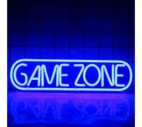 Game Zone Neons Signs Gamer LED Neon Light Gaming Zone Neon Sign for Game Room Decor,Play Area, Man Cave,Pub,Present for Teens, Friends, Boys (Blue)