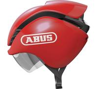 ABUS GameChanger Tri bike helmet - for triathletes and road cyclists - aerodynamics for best times - for men and women - red, size L