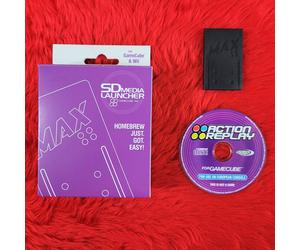 gamecube SD MEDIA LAUNCHER + ACTION REPLAY Datel EUROPEAN PAL NEW Wii