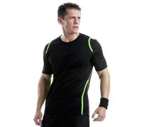 Gamegear KK991 Cooltex Short Sleeved T-Shirt Black/Fluorescent Orange 2XL