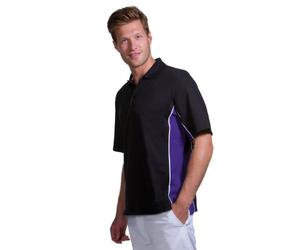 Gamegear Track Pique Polo Shirt Black/Purple M