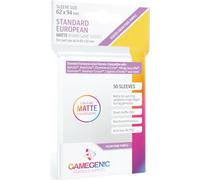 GAMEGEN!C- Matte Standard European Sized Sleeves 62 x 94 mm (50), Clear Colour (GGS10064ML)